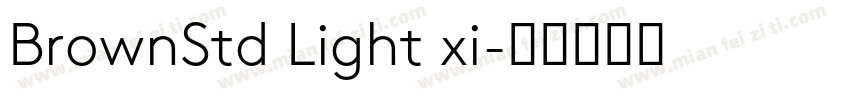 BrownStd Light xi字体转换